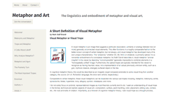 Desktop Screenshot of metaphorandart.com