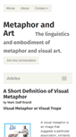 Mobile Screenshot of metaphorandart.com