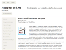 Tablet Screenshot of metaphorandart.com